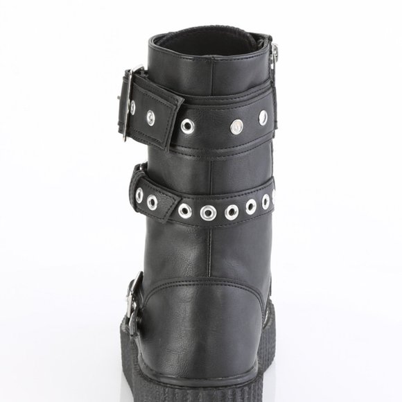 Mens Gothic Platform Creeper Sneaker Lace Up Boots - Picture 5 of 5